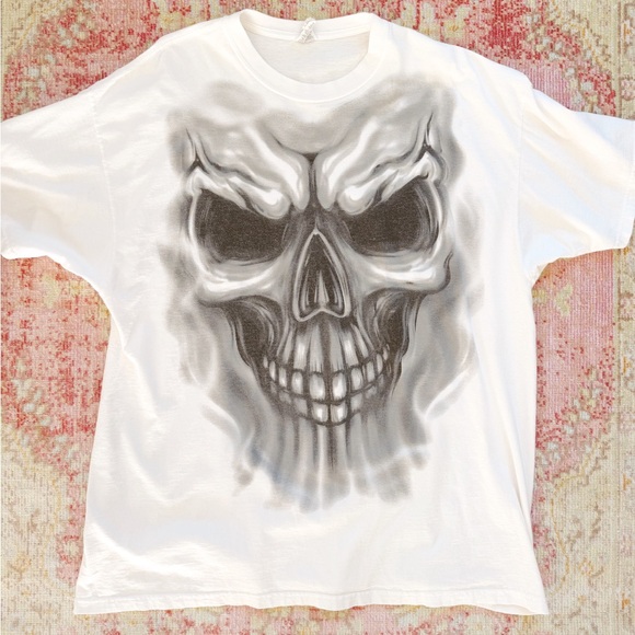 Jerzees Other - Skull T-Shirt, By JerZees